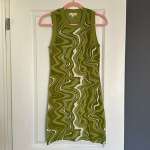 Green Funky Mini Dress